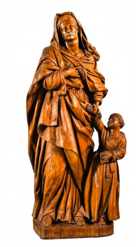 Sainte Anne et la Vierge Enfant - école française du XVIIe